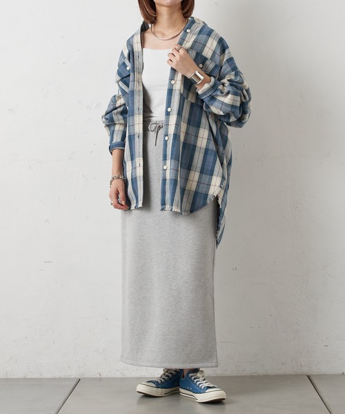 CIAOPANIC TYPY(チャオパニックティピー)の「スウェードライク裏毛スカート(スカート・レディース・ライトグレー/レッド/アイボリー・ONE SIZE)」の17枚目の写真