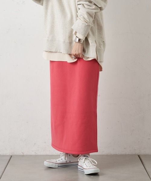 CIAOPANIC TYPY(チャオパニックティピー)の「スウェードライク裏毛スカート(スカート・レディース・ライトグレー/レッド/アイボリー・ONE SIZE)」の13枚目の写真