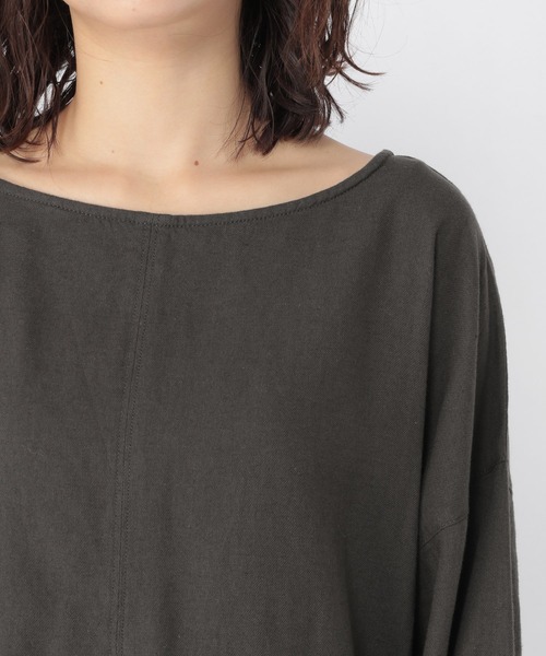 studio CLIP（スタディオクリップ）の「綿麻起毛ゆったりワイドチュニックワンピース（ワンピース・レディース・レッド/スモーク/アイボリー・FREE）」の17枚目の写真