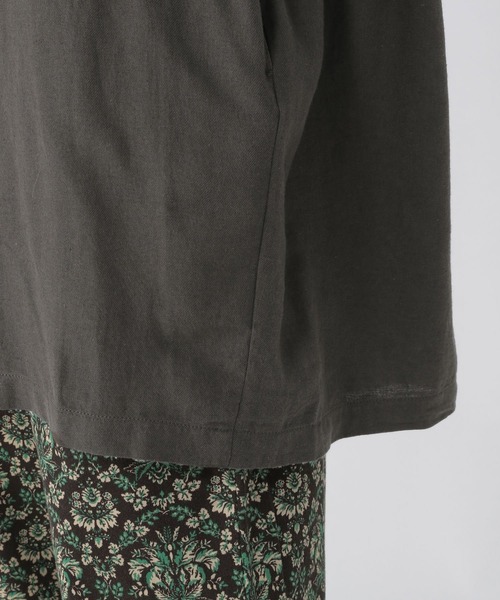 studio CLIP（スタディオクリップ）の「綿麻起毛ゆったりワイドチュニックワンピース（ワンピース・レディース・レッド/スモーク/アイボリー・FREE）」の5枚目の写真