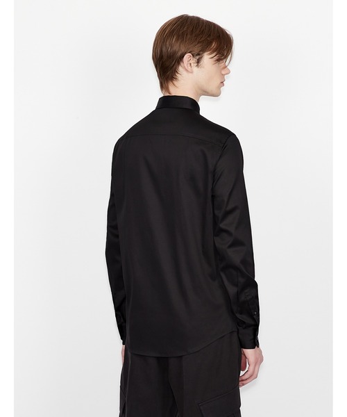 ARMANI EXCHANGE(アルマーニエクスチェンジ)の「【A|X アルマーニ エクスチェンジ】ロゴカラー 長袖シャツ/SLIM(シャツ/ブラウス・メンズ・ブラック/ホワイト・MEDIUM/X-SMALL/SMALL/LARGE/X-LARGE)」の5枚目の写真