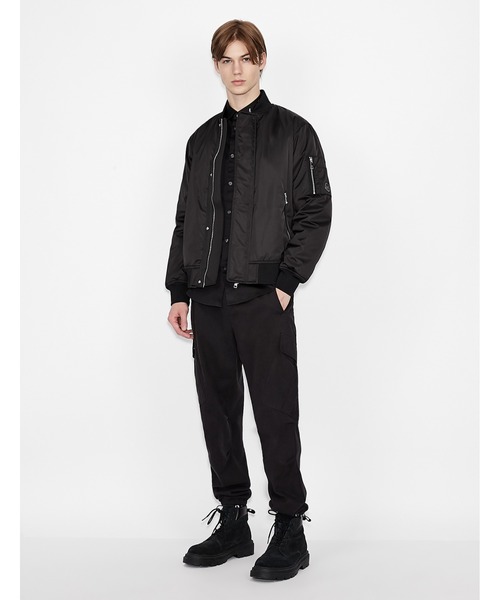 ARMANI EXCHANGE(アルマーニエクスチェンジ)の「【A|X アルマーニ エクスチェンジ】ロゴカラー 長袖シャツ/SLIM(シャツ/ブラウス・メンズ・ブラック/ホワイト・MEDIUM/X-SMALL/SMALL/LARGE/X-LARGE)」の8枚目の写真