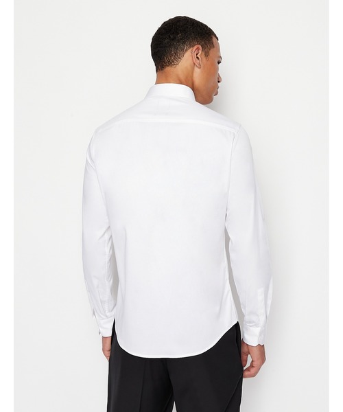ARMANI EXCHANGE(アルマーニエクスチェンジ)の「【A|X アルマーニ エクスチェンジ】ロゴカラー 長袖シャツ/SLIM(シャツ/ブラウス・メンズ・ブラック/ホワイト・MEDIUM/X-SMALL/SMALL/LARGE/X-LARGE)」の10枚目の写真