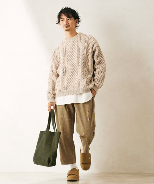 JOURNAL STANDARD relume（ジャーナルスタンダード　レリューム）の「【WEB限定】【追加】テック スウェード トートバッグ（トートバッグ・メンズ・ブラック/グレー/グレー系その他/ベージュ/カーキ/ピンク・FREE）」の18枚目の写真