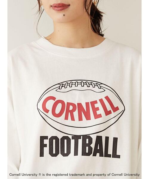 Green　Parks（グリーンパークス）の「カレッジプリントロンT＊（Tシャツ/カットソー・レディース・ブラック/レッド/オフホワイト・FREE）」の9枚目の写真