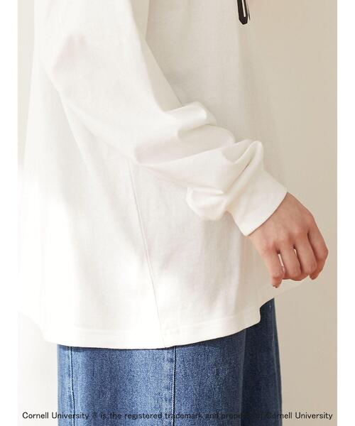 Green　Parks（グリーンパークス）の「カレッジプリントロンT＊（Tシャツ/カットソー・レディース・ブラック/レッド/オフホワイト・FREE）」の10枚目の写真