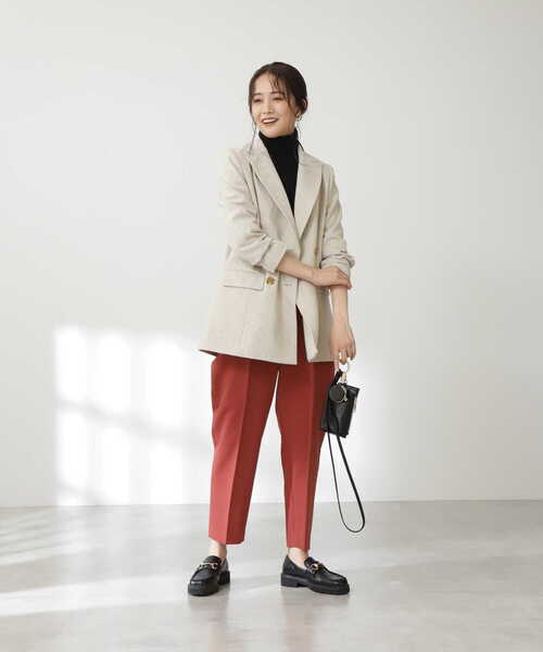 N.（N. Natural Beauty Basic）（エヌエヌナチュラルビューティーベーシック）の「ヘリンボーンダブルジャケット（テーラードジャケット・レディース・ベージュ系その他/グレー系その他・SMALL/MEDIUM）」の19枚目の写真