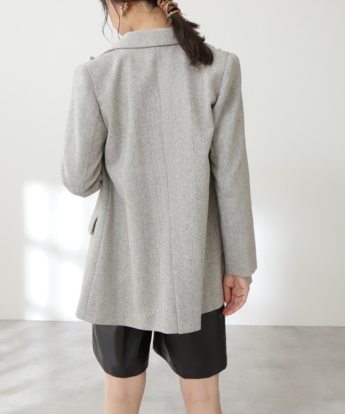 N.（N. Natural Beauty Basic）（エヌエヌナチュラルビューティーベーシック）の「ヘリンボーンダブルジャケット（テーラードジャケット・レディース・ベージュ系その他/グレー系その他・SMALL/MEDIUM）」の11枚目の写真