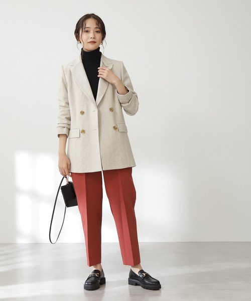 N.（N. Natural Beauty Basic）（エヌエヌナチュラルビューティーベーシック）の「ヘリンボーンダブルジャケット（テーラードジャケット・レディース・ベージュ系その他/グレー系その他・SMALL/MEDIUM）」の8枚目の写真