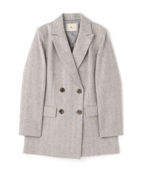 N.（N. Natural Beauty Basic）（エヌエヌナチュラルビューティーベーシック）の「ヘリンボーンダブルジャケット（テーラードジャケット・レディース・ベージュ系その他/グレー系その他・SMALL/MEDIUM）」の16枚目の写真