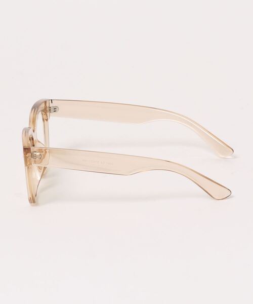 Birthday room(バースデイルーム)の「ビッグフレームボストンメガネ(メガネ・レディース・ブラック/ベージュ・FREE)」の4枚目の写真