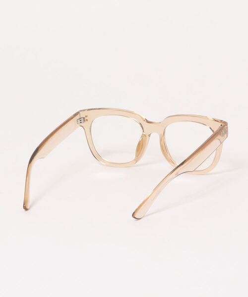 Birthday room(バースデイルーム)の「ビッグフレームボストンメガネ(メガネ・レディース・ブラック/ベージュ・FREE)」の5枚目の写真