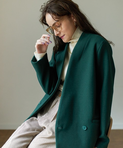 Birthday room(バースデイルーム)の「ビッグフレームボストンメガネ(メガネ・レディース・ブラック/ベージュ・FREE)」の7枚目の写真