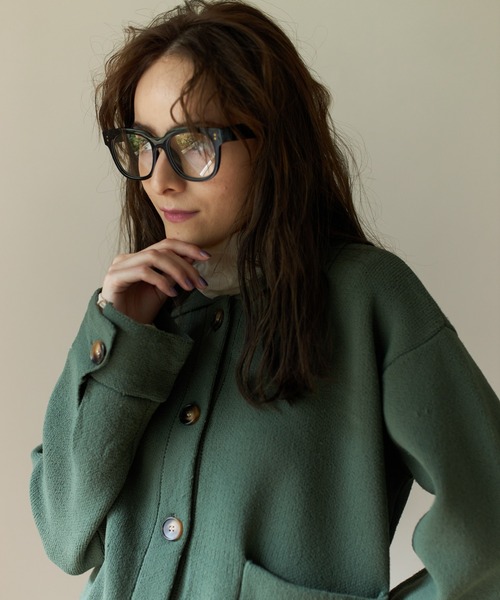 Birthday room(バースデイルーム)の「ビッグフレームボストンメガネ(メガネ・レディース・ブラック/ベージュ・FREE)」の10枚目の写真