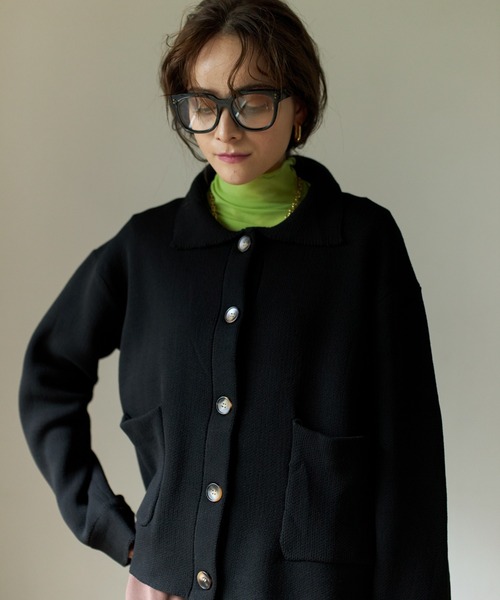 Birthday room(バースデイルーム)の「ビッグフレームボストンメガネ(メガネ・レディース・ブラック/ベージュ・FREE)」の12枚目の写真