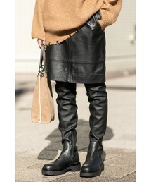 ブーツ黒　23.5 ローズバッド　CHRISTIAN DI RICCIO ブーツ黒 23.5 ローズバッド CHRISTIAN DI RICCIO