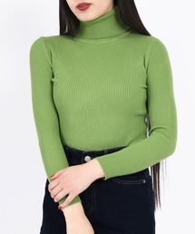 WC | リブハイネックトップス(ニット/セーター)