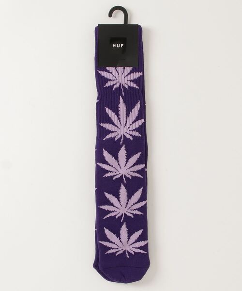 HUF（ハフ）の「【HUF】ハフ ESSENTIALS PLANTLIFE SOCK クルーソックス 靴下 SK00298 SK00739（ソックス/靴下・メンズ・ホワイト/ブラック/ライトブルー/オレンジ/パープル/ライトグリーン/ワインレッド/マスタード/ダークオリーブ/ベージュ/ネイビー/ダークパープル/イエロー系その他/ライトパープル・FREE）」の8枚目の写真