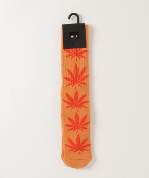 HUF（ハフ）の「【HUF】ハフ ESSENTIALS PLANTLIFE SOCK クルーソックス 靴下 SK00298 SK00739（ソックス/靴下・メンズ・ホワイト/ブラック/ライトブルー/オレンジ/パープル/ライトグリーン/ワインレッド/マスタード/ダークオリーブ/ベージュ/ネイビー/ダークパープル/イエロー系その他/ライトパープル・FREE）」の14枚目の写真