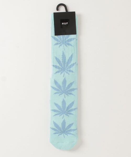 HUF（ハフ）の「【HUF】ハフ ESSENTIALS PLANTLIFE SOCK クルーソックス 靴下 SK00298 SK00739（ソックス/靴下・メンズ・ホワイト/ブラック/ライトブルー/オレンジ/パープル/ライトグリーン/ワインレッド/マスタード/ダークオリーブ/ベージュ/ネイビー/ダークパープル/イエロー系その他/ライトパープル・FREE）」の6枚目の写真