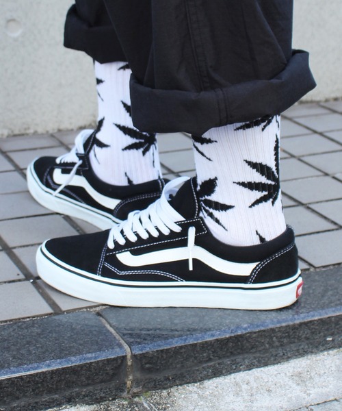 HUF（ハフ）の「【HUF】ハフ ESSENTIALS PLANTLIFE SOCK クルーソックス 靴下 SK00298 SK00739（ソックス/靴下・メンズ・ホワイト/ブラック/ライトブルー/オレンジ/パープル/ライトグリーン/ワインレッド/マスタード/ダークオリーブ/ベージュ/ネイビー/ダークパープル/イエロー系その他/ライトパープル・FREE）」の20枚目の写真