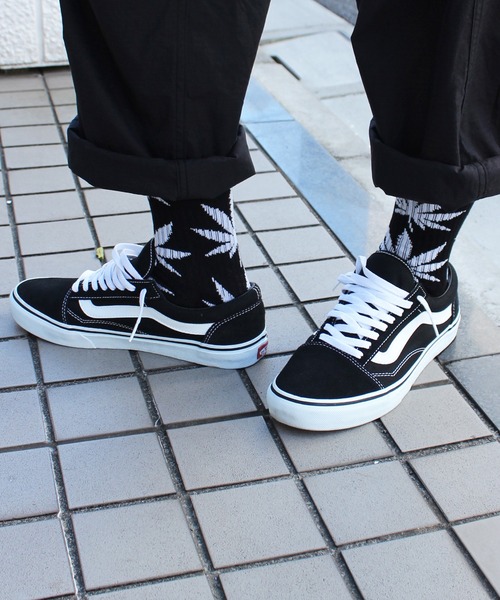 HUF（ハフ）の「【HUF】ハフ ESSENTIALS PLANTLIFE SOCK クルーソックス 靴下 SK00298 SK00739（ソックス/靴下・メンズ・ホワイト/ブラック/ライトブルー/オレンジ/パープル/ライトグリーン/ワインレッド/マスタード/ダークオリーブ/ベージュ/ネイビー/ダークパープル/イエロー系その他/ライトパープル・FREE）」の19枚目の写真