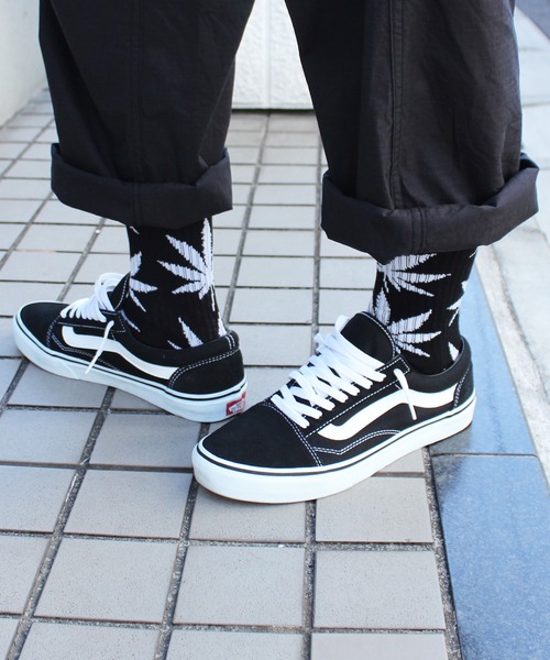 HUF（ハフ）の「【HUF】ハフ ESSENTIALS PLANTLIFE SOCK クルーソックス 靴下 SK00298 SK00739（ソックス/靴下・メンズ・ホワイト/ブラック/ライトブルー/オレンジ/パープル/ライトグリーン/ワインレッド/マスタード/ダークオリーブ/ベージュ/ネイビー/ダークパープル/イエロー系その他/ライトパープル・FREE）」の18枚目の写真