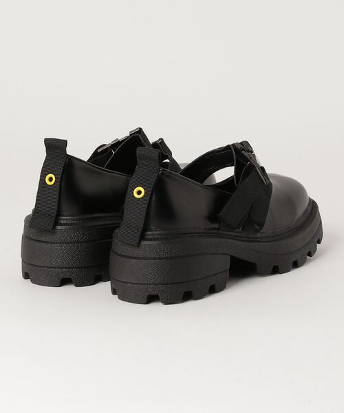 Figments（フィグメンツ）の「ダブルストラップシューズ（その他シューズ・レディース・ブラック/オフホワイト・SMALL/MEDIUM）」の15枚目の写真