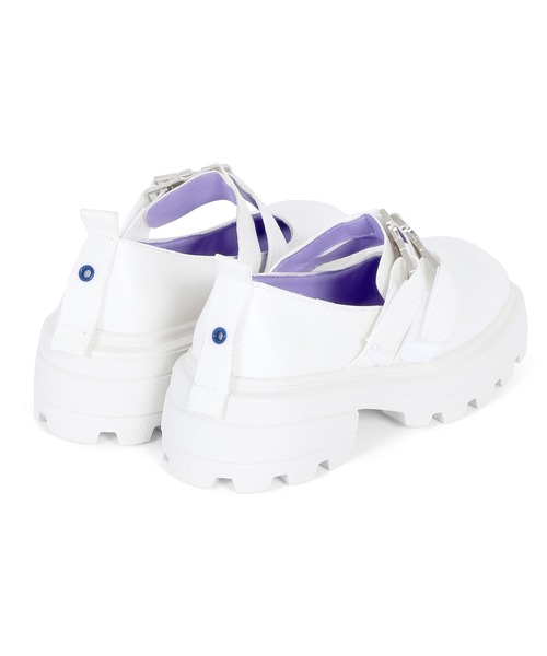 Figments（フィグメンツ）の「ダブルストラップシューズ（その他シューズ・レディース・ブラック/オフホワイト・SMALL/MEDIUM）」の7枚目の写真