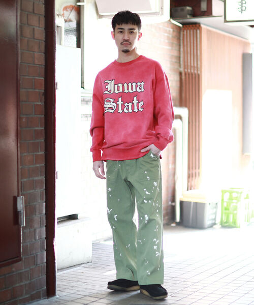 BEAMS（ビームス）の「BEAMS / ペイント ベイカー パンツ（その他パンツ・メンズ・ホワイト/グリーン系その他4・SMALL/MEDIUM/LARGE/X-LARGE）」の8枚目の写真