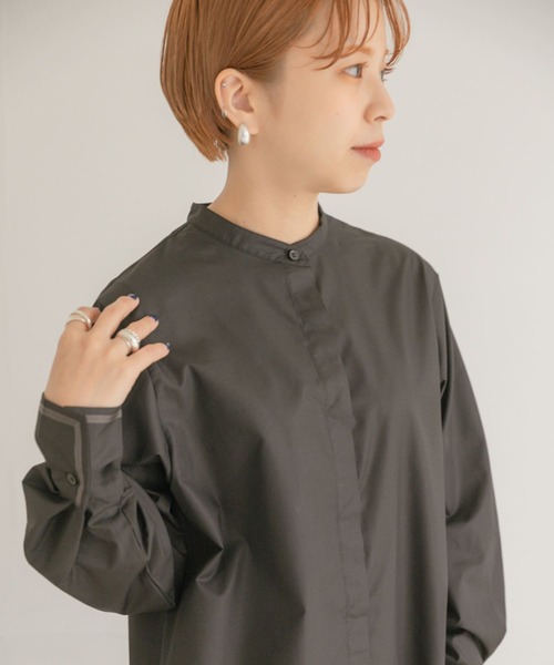 ITEMS URBANRESEARCH(アイテムズ アーバンリサーチ)の「セーラーカラーブラウス(シャツ/ブラウス・レディース・オフホワイト/ブラック・FREE)」の3枚目の写真