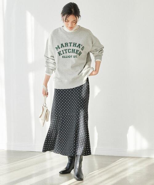 Goodwear(Since1983)（グッドウェア）の「＜Goodwear (グッドウェア)＞ ロングスリーブ ロゴ スウェット プルオーバー カットソー（スウェット・レディース・ライトブルー/ブラック/グレー・FREE）」の7枚目の写真