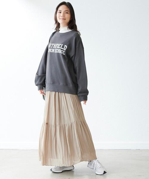 Goodwear(Since1983)（グッドウェア）の「＜Goodwear (グッドウェア)＞ ロングスリーブ ロゴ スウェット プルオーバー カットソー（スウェット・レディース・ライトブルー/ブラック/グレー・FREE）」の4枚目の写真