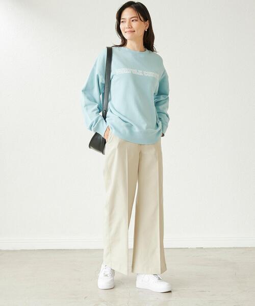 Goodwear(Since1983)（グッドウェア）の「＜Goodwear (グッドウェア)＞ ロングスリーブ ロゴ スウェット プルオーバー カットソー（スウェット・レディース・ライトブルー/ブラック/グレー・FREE）」の10枚目の写真