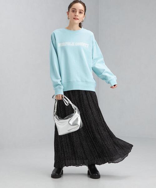 Goodwear(Since1983)（グッドウェア）の「＜Goodwear (グッドウェア)＞ ロングスリーブ ロゴ スウェット プルオーバー カットソー（スウェット・レディース・ライトブルー/ブラック/グレー・FREE）」の15枚目の写真