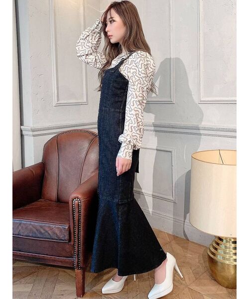 RESEXXY（リゼクシー）の「フロントボタンマーメイドジャンスカ（ジャンパースカート・レディース・ブラック/インディゴブルー/アイボリー・FREE）」の20枚目の写真