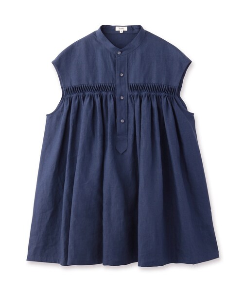 Scye(サイ)の「◆SCYE(サイ)TUCKED Sleeveless Shirt(シャツ/ブラウス・レディース・ネイビー・00)」の11枚目の写真