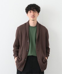 【Seagreen / シーグリーン】オニワッフルショールカーデ