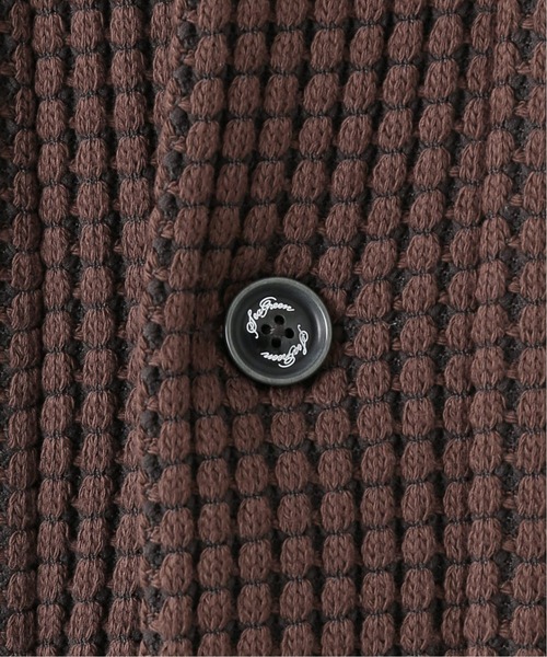 SEAGREEN（シーグリーン）の「【Seagreen / シーグリーン】オニワッフルショールカーデ（カーディガン/ボレロ・メンズ・ベージュ/ブラウン/ブルー/グレー・X-LARGE/LARGE/MEDIUM）」の15枚目の写真