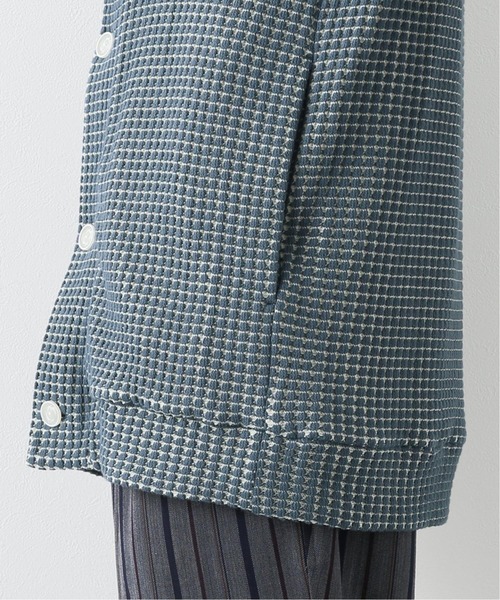 SEAGREEN（シーグリーン）の「【Seagreen / シーグリーン】オニワッフルショールカーデ（カーディガン/ボレロ・メンズ・ベージュ/ブラウン/ブルー/グレー・X-LARGE/LARGE/MEDIUM）」の18枚目の写真