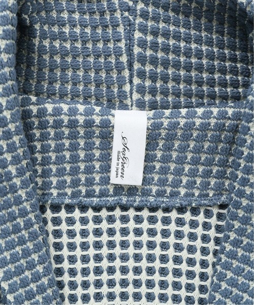 SEAGREEN（シーグリーン）の「【Seagreen / シーグリーン】オニワッフルショールカーデ（カーディガン/ボレロ・メンズ・ベージュ/ブラウン/ブルー/グレー・X-LARGE/LARGE/MEDIUM）」の19枚目の写真
