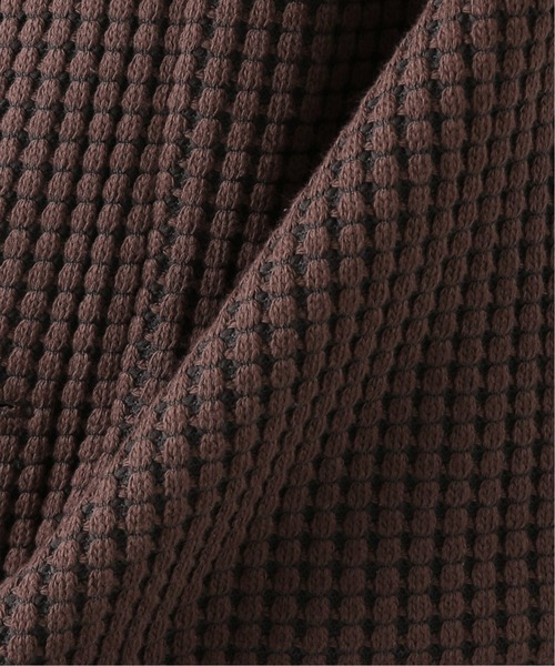 SEAGREEN（シーグリーン）の「【Seagreen / シーグリーン】オニワッフルショールカーデ（カーディガン/ボレロ・メンズ・ベージュ/ブラウン/ブルー/グレー・X-LARGE/LARGE/MEDIUM）」の22枚目の写真