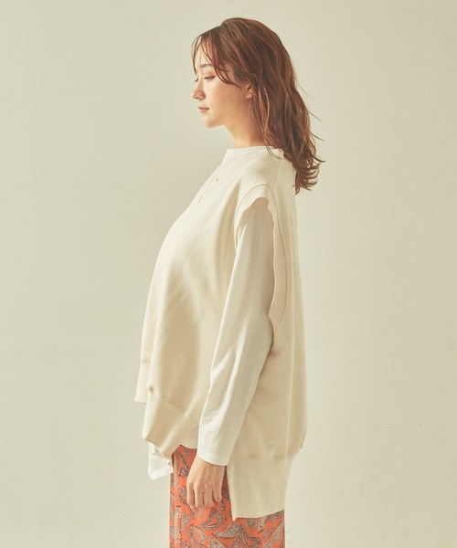 JILKY(ジルキー)の「【JILKY】スウェットベスト(Tシャツ/カットソー・レディース・アイボリー/ブラック/グレー・フリー)」の11枚目の写真