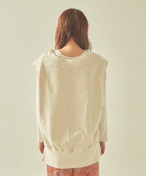 JILKY(ジルキー)の「【JILKY】スウェットベスト(Tシャツ/カットソー・レディース・アイボリー/ブラック/グレー・フリー)」の12枚目の写真