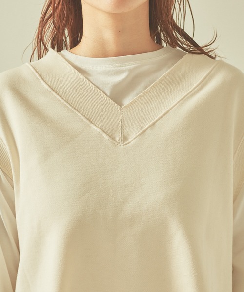 JILKY(ジルキー)の「【JILKY】スウェットベスト(Tシャツ/カットソー・レディース・アイボリー/ブラック/グレー・フリー)」の13枚目の写真