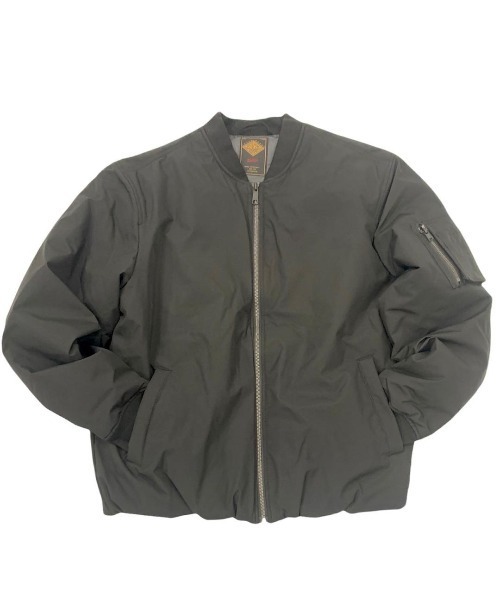 291295＝HOMME（ニーキューイチニーキューゴーオム）の「【291295=HOMME】平織りクロス 裏ラミネート加工 MA-1タイプ ブルゾン（MA-1・メンズ・ブラック/カーキ/ベージュ・4/3/2）」の17枚目の写真