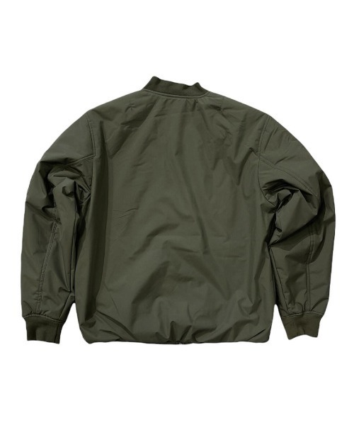 291295＝HOMME（ニーキューイチニーキューゴーオム）の「【291295=HOMME】平織りクロス 裏ラミネート加工 MA-1タイプ ブルゾン（MA-1・メンズ・ブラック/カーキ/ベージュ・4/3/2）」の13枚目の写真