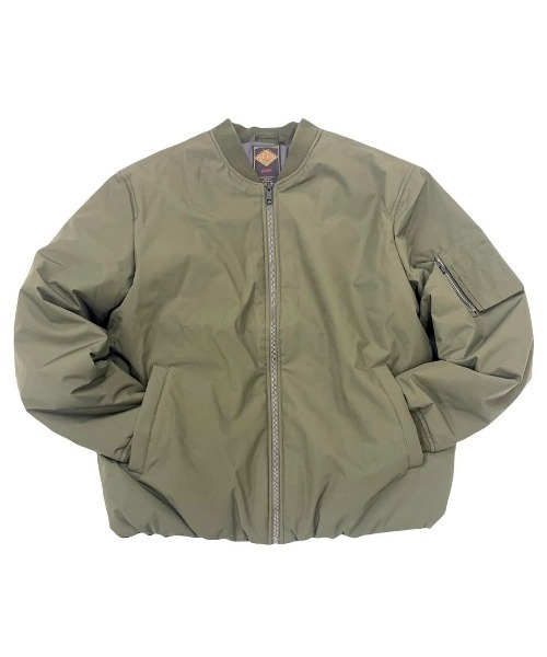 291295＝HOMME（ニーキューイチニーキューゴーオム）の「【291295=HOMME】平織りクロス 裏ラミネート加工 MA-1タイプ ブルゾン（MA-1・メンズ・ブラック/カーキ/ベージュ・4/3/2）」の9枚目の写真