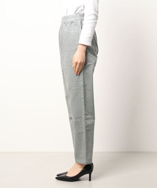 Samansa Mos2 blue（サマンサモスモスブルー）の「コーデュロイシェフパンツ（その他パンツ・レディース・ベージュ/グレー/チャコール/キナリ・ﾌﾘ-）」の5枚目の写真