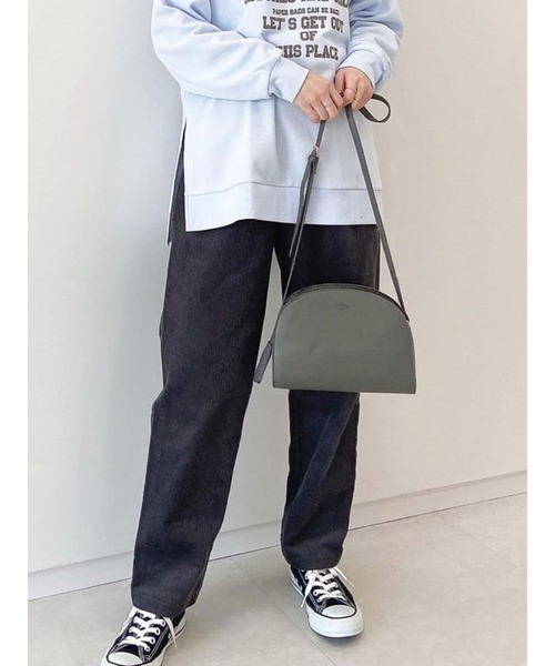 Samansa Mos2 blue（サマンサモスモスブルー）の「コーデュロイシェフパンツ（その他パンツ・レディース・ベージュ/グレー/チャコール/キナリ・ﾌﾘ-）」の4枚目の写真